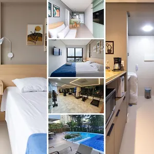 Apartamento Com Vista Maravilhosa No Bairro Do Pina! Cozinha Completa, Wi-fi, Ar Condicionado E Maquina De Lavar - Com Estacionamento, Recepcao 24h, Piscina E Academia, Recife